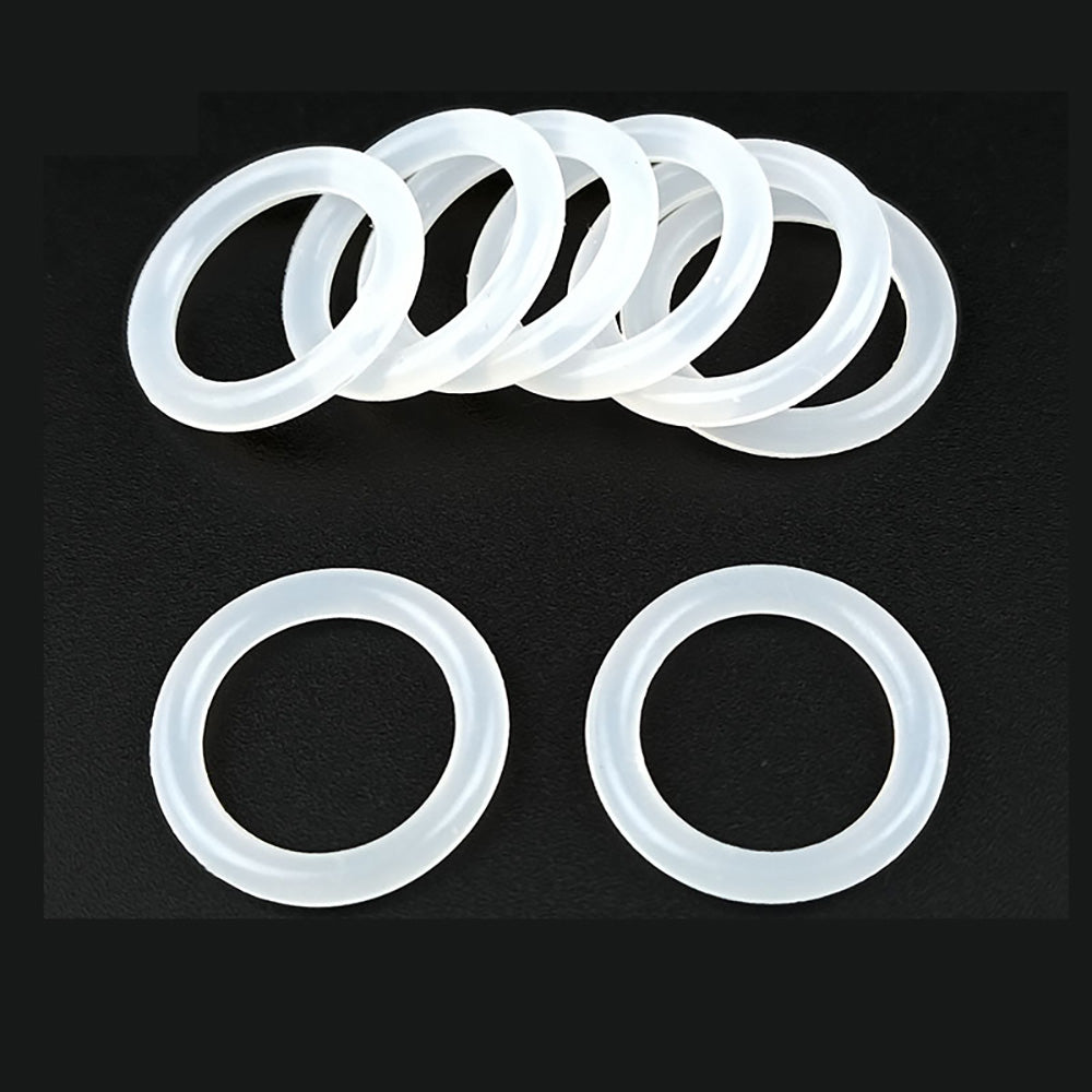 50x White Silicon Rubber O Rings Food Grade Cross Section 3.1mm OD 9mm-100mm