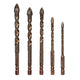 10PCS High-Strength Eccentric Twist Drill Bit,New Four-FluteSawtooth Eccentric Drill Bit,Multifunction Drill Bit Set(5/6/8/10/12)