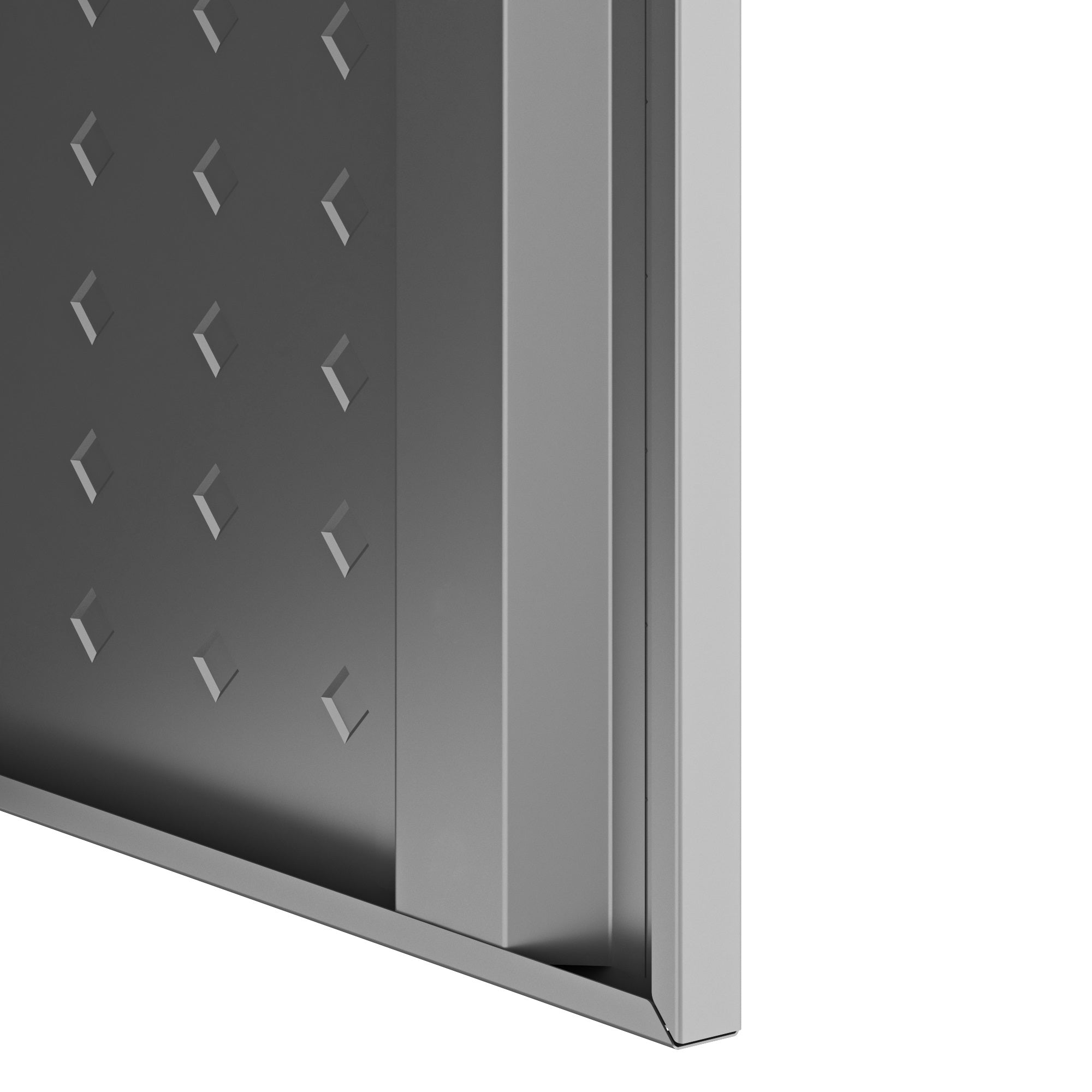 Floating Garage Cabinet in Dark Gray