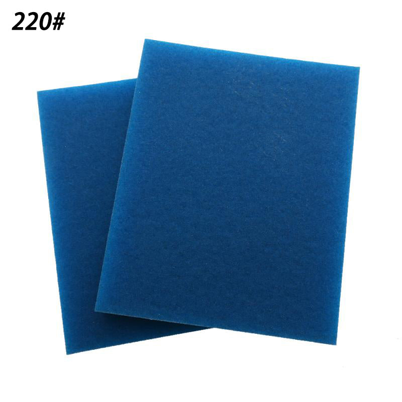 100x120mm Wet & Dry Sponge Blue Sandpaper Block 100#-240# Double Sided Polished