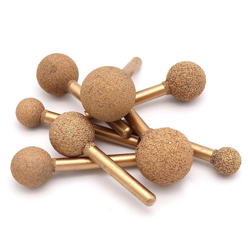 46/100 Grit Diamond Grinding Bit Polishing Buff 6mm Shank For Dremel Rotary Tool