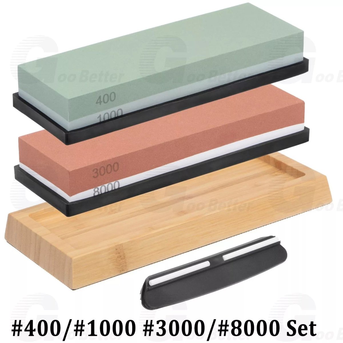 Premium Whetstone Cut knife Sharpener Whet Stone Set 1000/6000 3000/8000 Grit - HomeDIYer