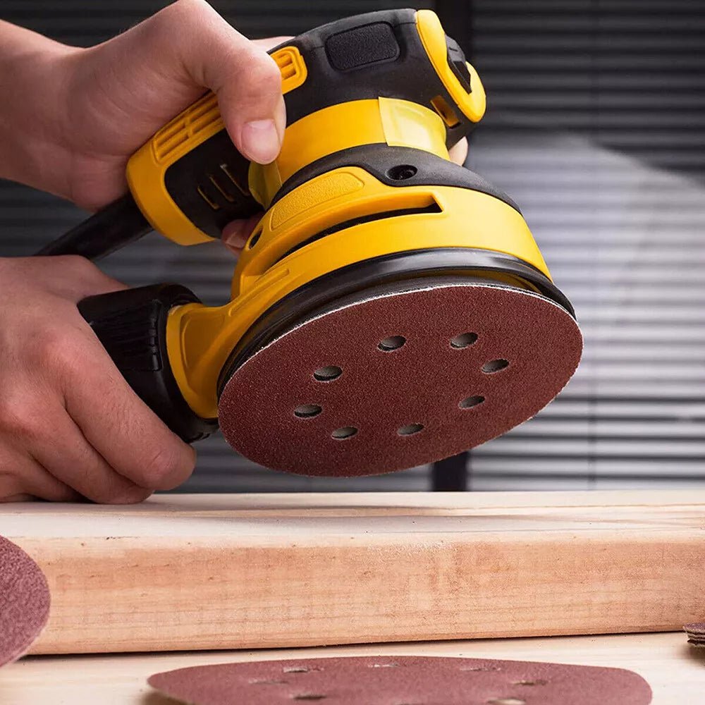 125mm 5" Sanding Discs 8 Hole 40 - 600 Grit Orbital Sander Sheets Sandpaper Pads - HomeDIYer