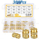 300Pcs M2-M5 Brass Knurled Nut Threaded Heat Set Inserts for Plastic 3D Printing