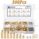 300Pcs M2 Male Female Brass Standoff Spacer PCB Board Hex Screws Nut Kit