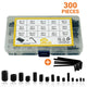 300Pcs/Set Hex Socket Cup Point Set Screw M2.5 M3 M4 M5 M6 M8 12.9 Carbon Steel Headless Allen Head Grub Screw Assortment Kit