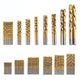 99x Titanium Hss Cobalt Twist Drill Bit Set 1.5 - 10mm Straight Shank Metal Tools