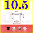 Snap-On Hole Plug Round Silicone Rubber Blanking Seal Bung Pipe Tube (2.5-60mm)