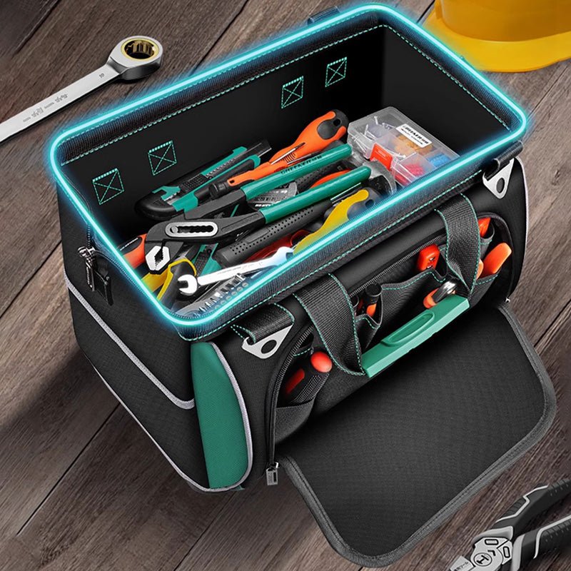 Multifunctional Handheld Toolkit Sturdy And Durable Electrician Special Canvas Thickened Woodworking Bag Portable Storage Bag - HomeDIYer