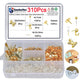 310x Thumbtacks Set Gold 5 Styles Tacks Tacks For Corkboard Office