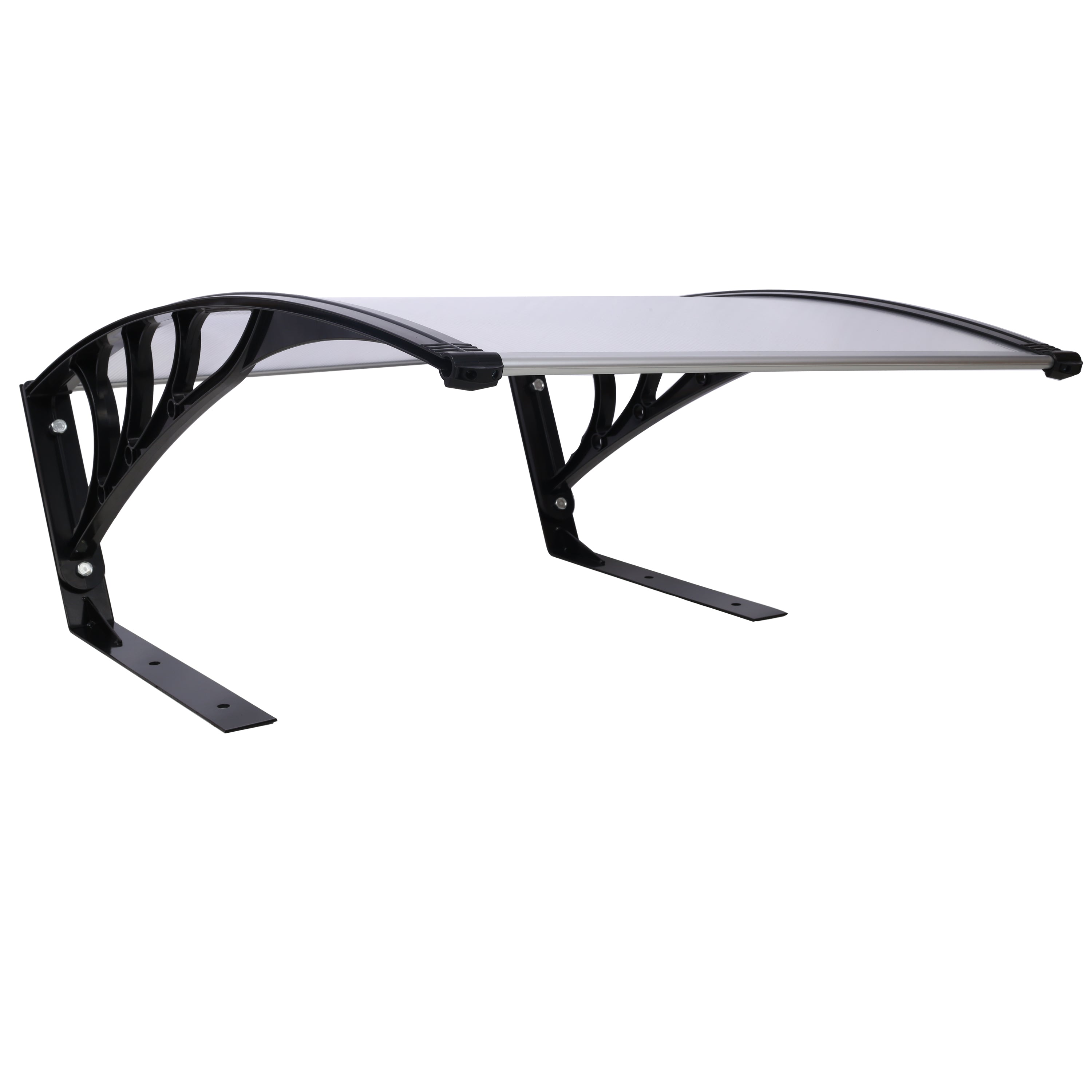 Robotic Lawn Mower Garage – Polycarbonate Canopy Shade Cover, 40.5" x 32.5" x 17.4", Black