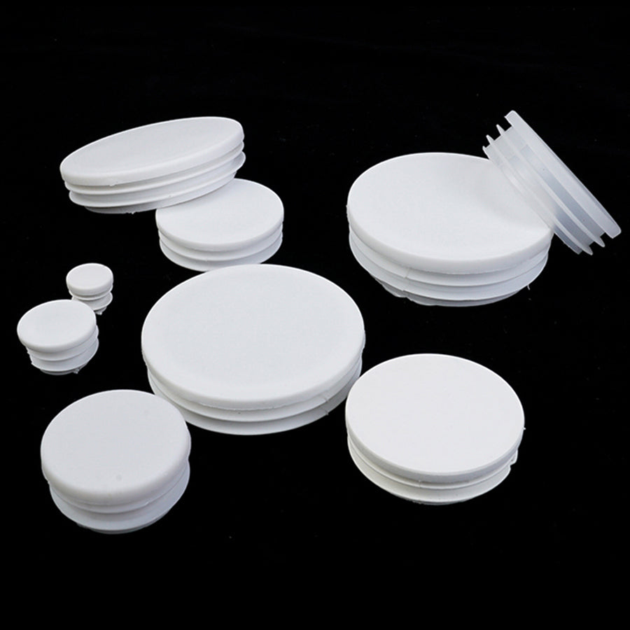16-104mm White Round Plastic Blanking End Cap Caps