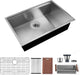 32x19 Inch Undermount Kitchen Sink – 18 Gauge Stainless Steel Single Bowl Workstation with Accessories