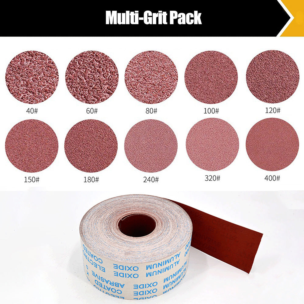 1 Meter 80-600 Grit Emery Cloth Roll Polishing Sandpaper For Grinding Tools Metalworking Dremel Woodworking Furniture