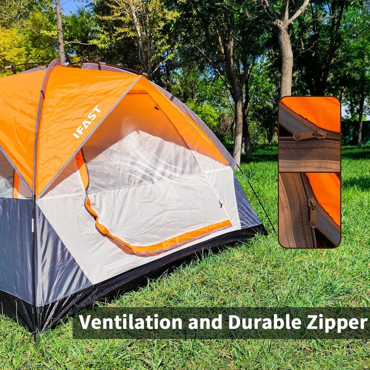 Person Family Camping Tent Portable Lightweight Waterproof Cabana Beach - HomeDIYer