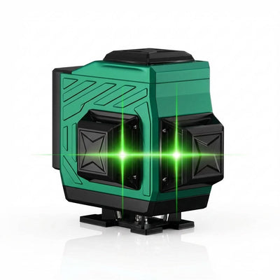 Professional Laser Level Kit – 12/16 Line Green & Blue Beam Self-Leveling with Dual Battery & Tripod