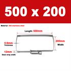 304 Steel Square Hose Clamp 50 - 1200mm Rectangular for Cable Tray & Pipe Fixing - HomeDIYer