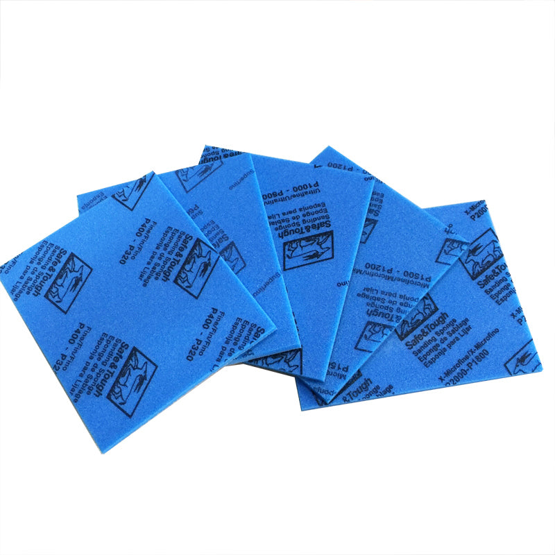 Sponge Polishing Block Pad Sandpaper Dry And Wet Two Grinding Coarse ~ Super Fin