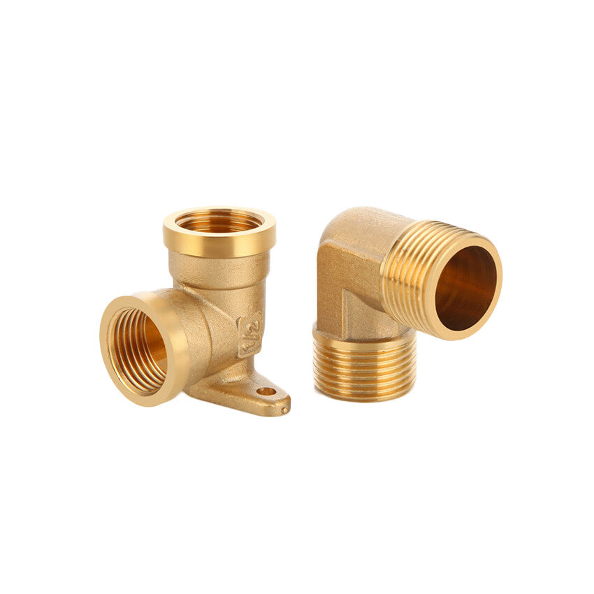 BSP Brass Pipe Fittings – Elbow & Union Connectors, Female/Male, 1/2" 3/4" 1"