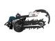 Skid Steer Trenchers Attachment with Adjustable Depth Control Foot, Universal Mount Plate