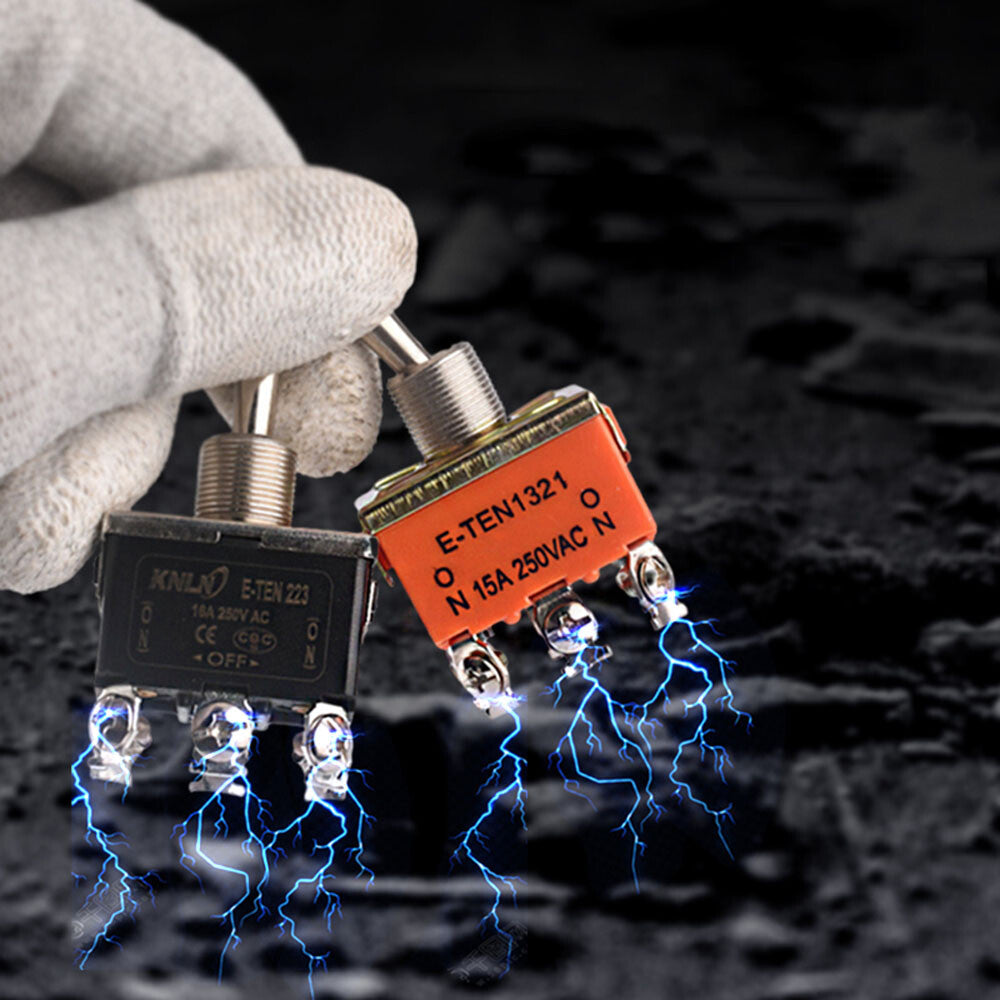 Toggle Switch Heavy Duty ON-OFF ON-ON ON-OFF-ON – MTS E-TEN PS DS438 Series 125VAC 250VAC