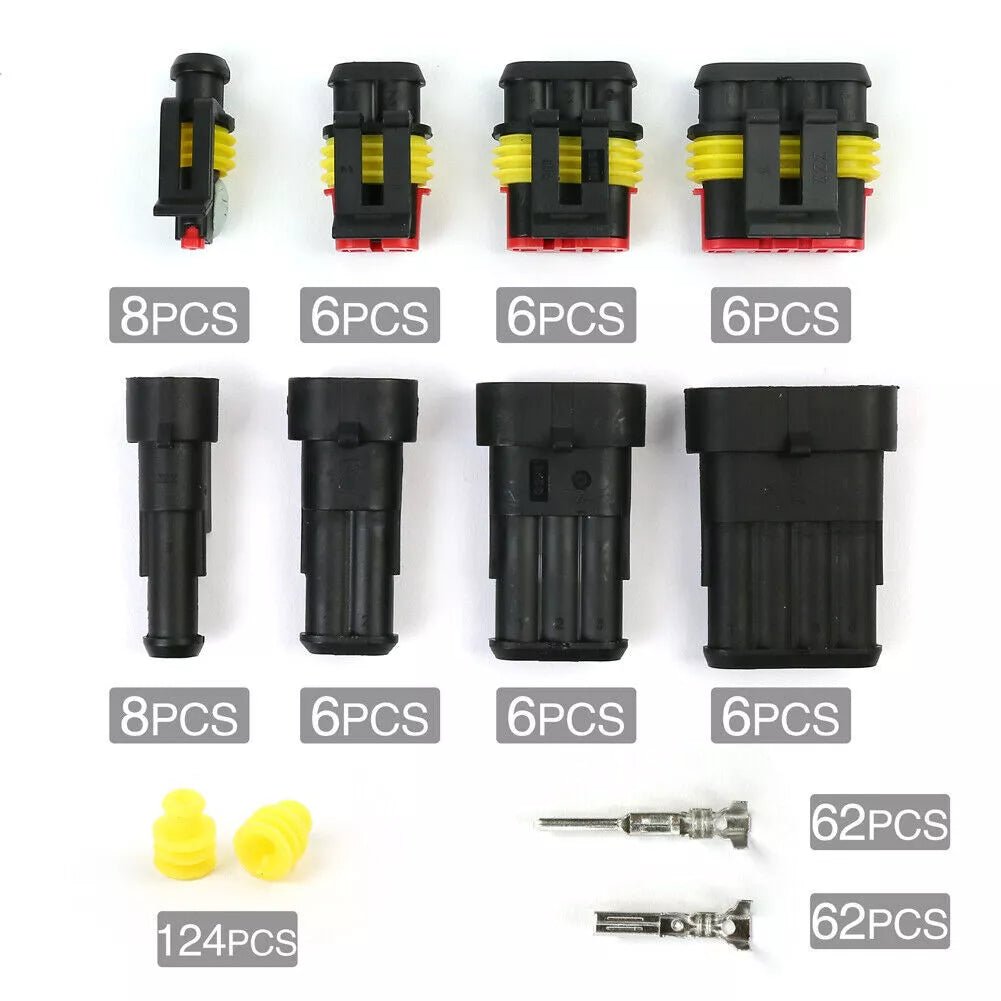 352x Waterproof Car Electrical Connector Terminals Automotive Wire Plug 1234 pin - HomeDIYer
