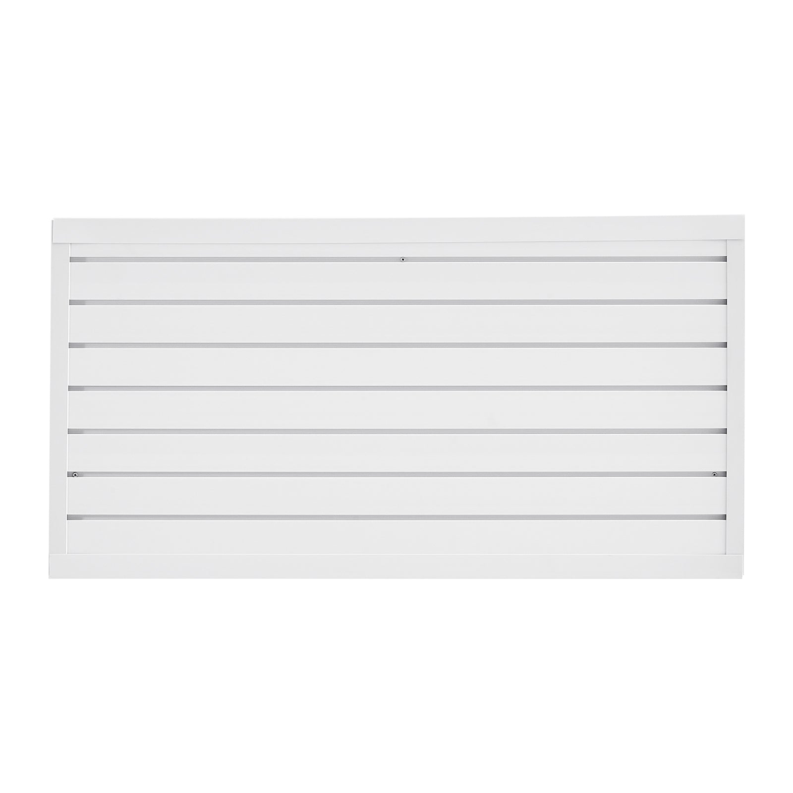 2 x 4 ft Slat Wall Paneling PVC White Garage Slatwall with Modular Design