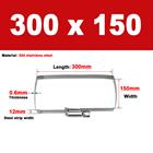 304 Steel Square Hose Clamp 50 - 1200mm Rectangular for Cable Tray & Pipe Fixing - HomeDIYer