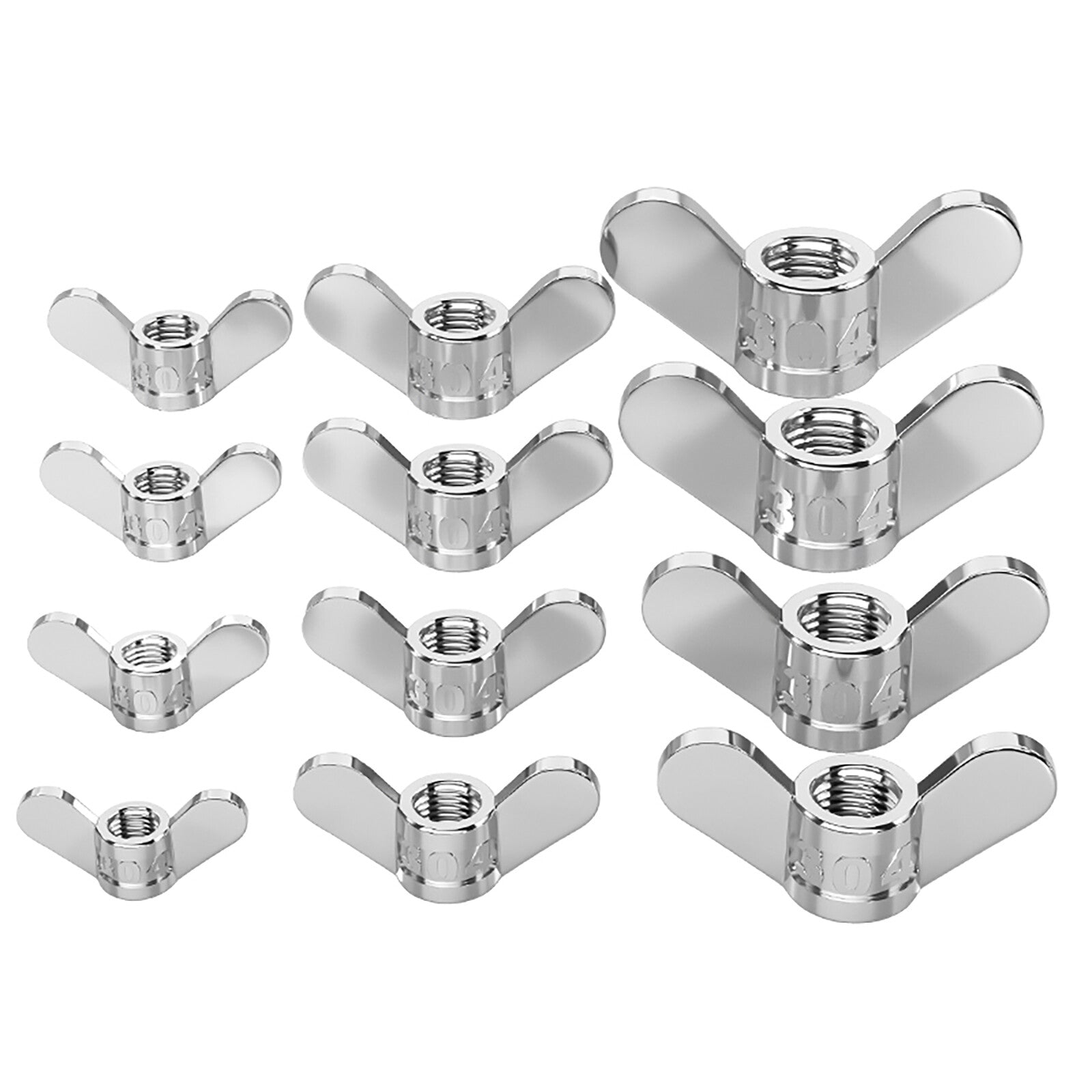 Wing Nuts A2 Stainless Steel Butterfly Nut to Fit Bolts & Screws M4 M5 M6 - M20