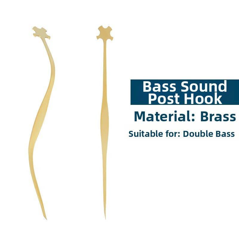 Violin Cello Bass Sound Post Tool Set Brass Setter Clip Ruler