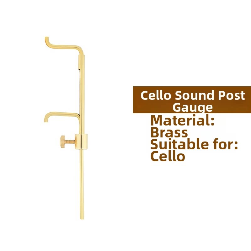 Violin Cello Bass Sound Post Tool Set Brass Setter Clip Ruler
