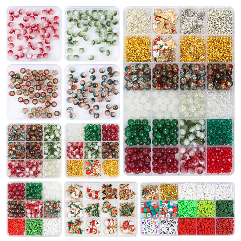 Christmas Bead DIY Jewelry Making Kit – Bracelet & Necklace Sets | HomeDIYer