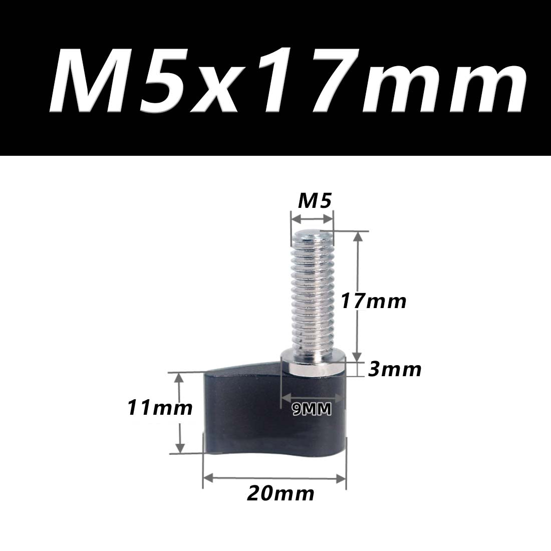 M4 M5 M6 Thumb Screws Hand Grip Bolt Knob for Adjustable Photographic Equipment - HomeDIYer