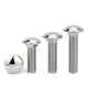M4 Carriage Bolts – G304 Stainless Steel, DIN 603, Cup Square Dome Head