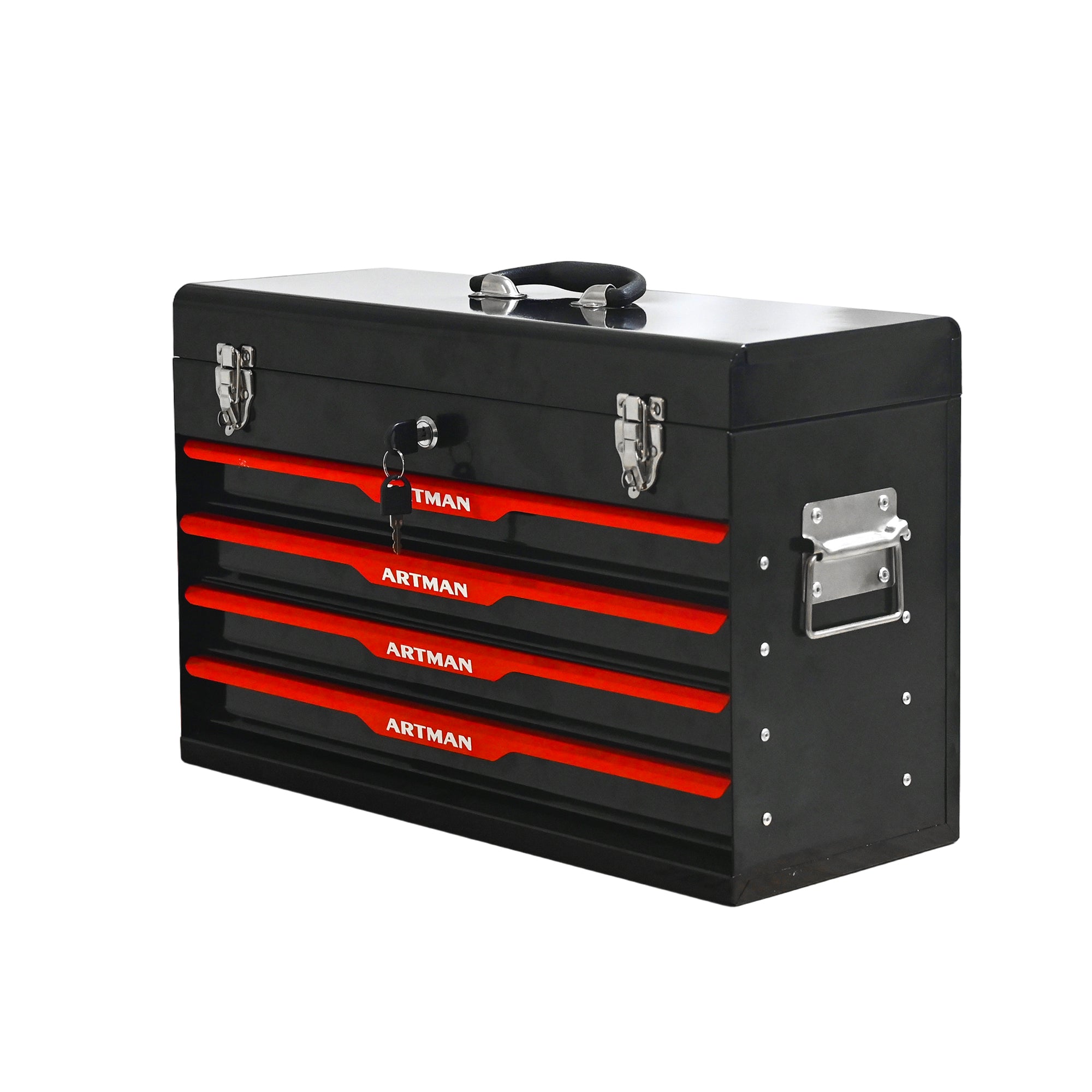 20-inch Steel Portable Tool Box with Drawers – Heavy-Duty Tool Storage Organizer