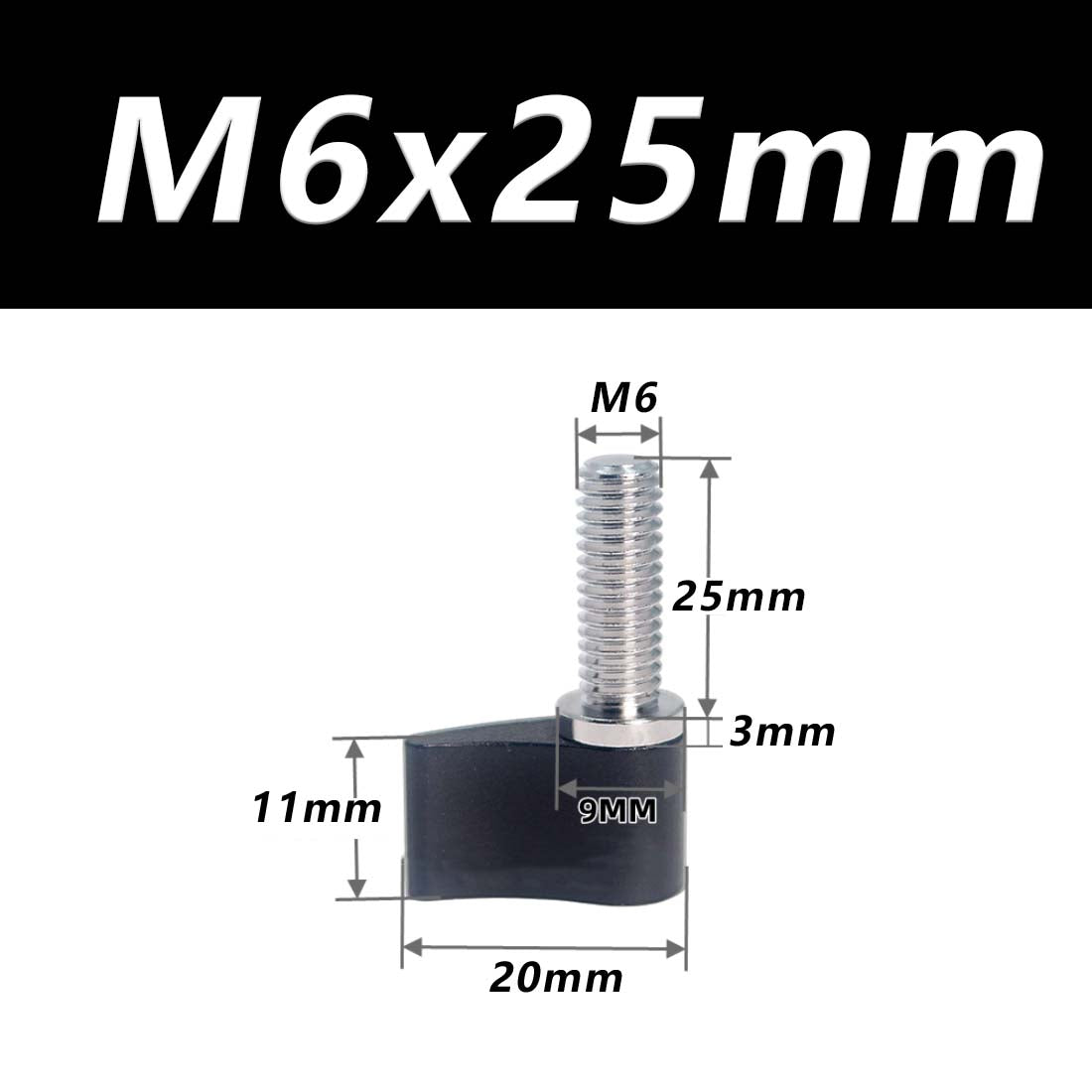 M4 M5 M6 Thumb Screws Hand Grip Bolt Knob for Adjustable Photographic Equipment - HomeDIYer