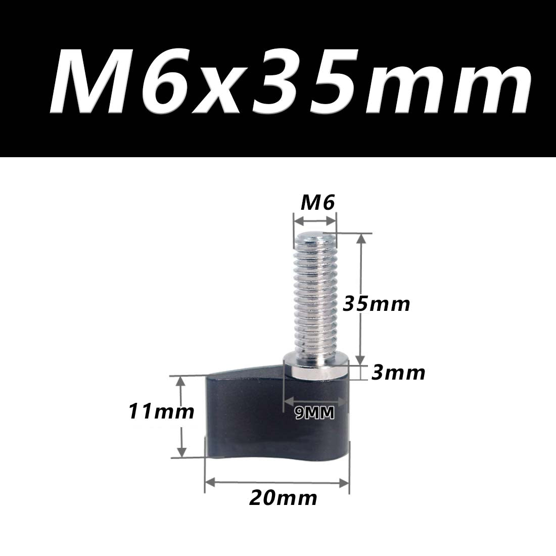M4 M5 M6 Thumb Screws Hand Grip Bolt Knob for Adjustable Photographic Equipment - HomeDIYer