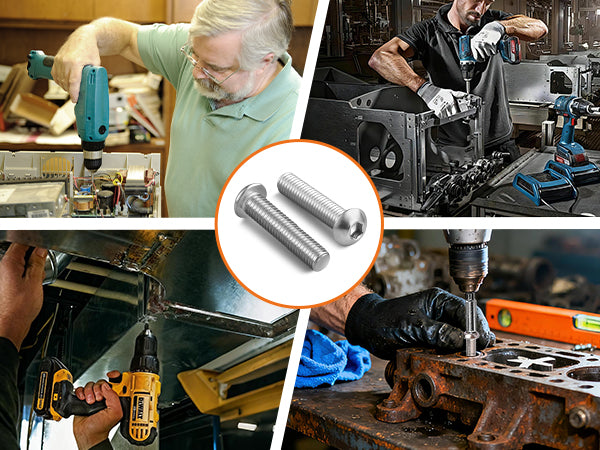 M5 (5mmφ) BUTTON HEAD ALLEN SCREWS A2 STAINLESS STEEL HEX SOCKET ALLEN KEY BOLT