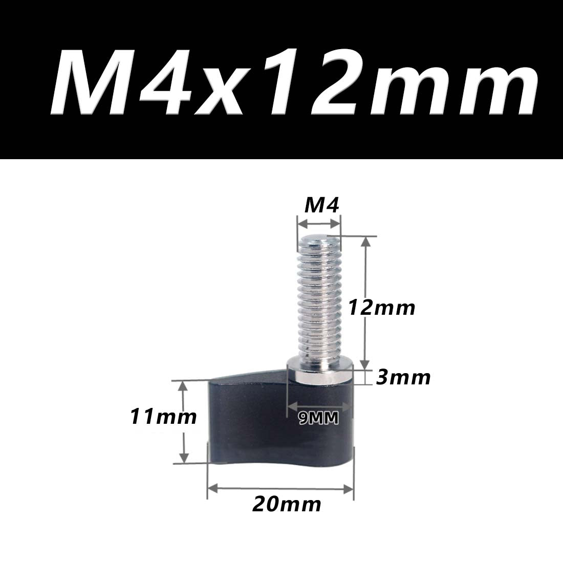 M4 M5 M6 Thumb Screws Hand Grip Bolt Knob for Adjustable Photographic Equipment - HomeDIYer