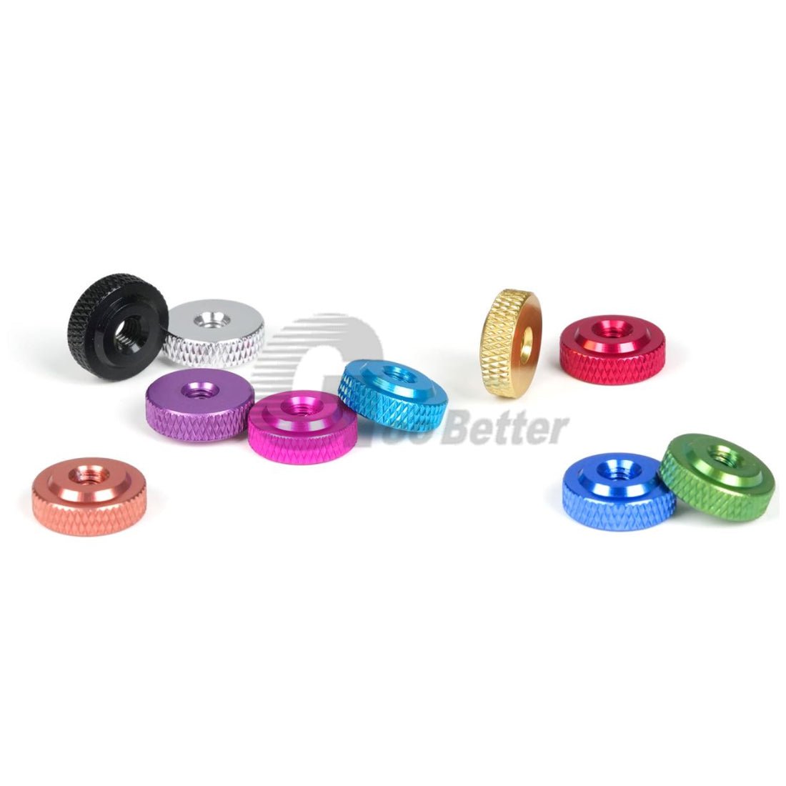 Knurled Thumb Nut Aluminum Alloy Thin Type Hand Grip Knob M3 M4 M5 M6 Thumb Nuts - HomeDIYer