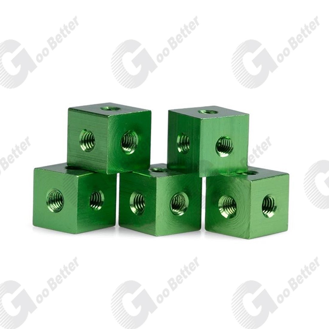 M3 Cube Connector Aluminium Fixing Bracket 10mm Square Spacer Standoff Tee 6 way - HomeDIYer