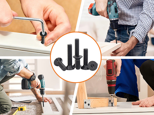 M3 M4 M5 M6 M8 COUNTERSUNK SCREWS ALLEN KEY SOCKET BOLTS HIGH TENSILE STEEL 10.9