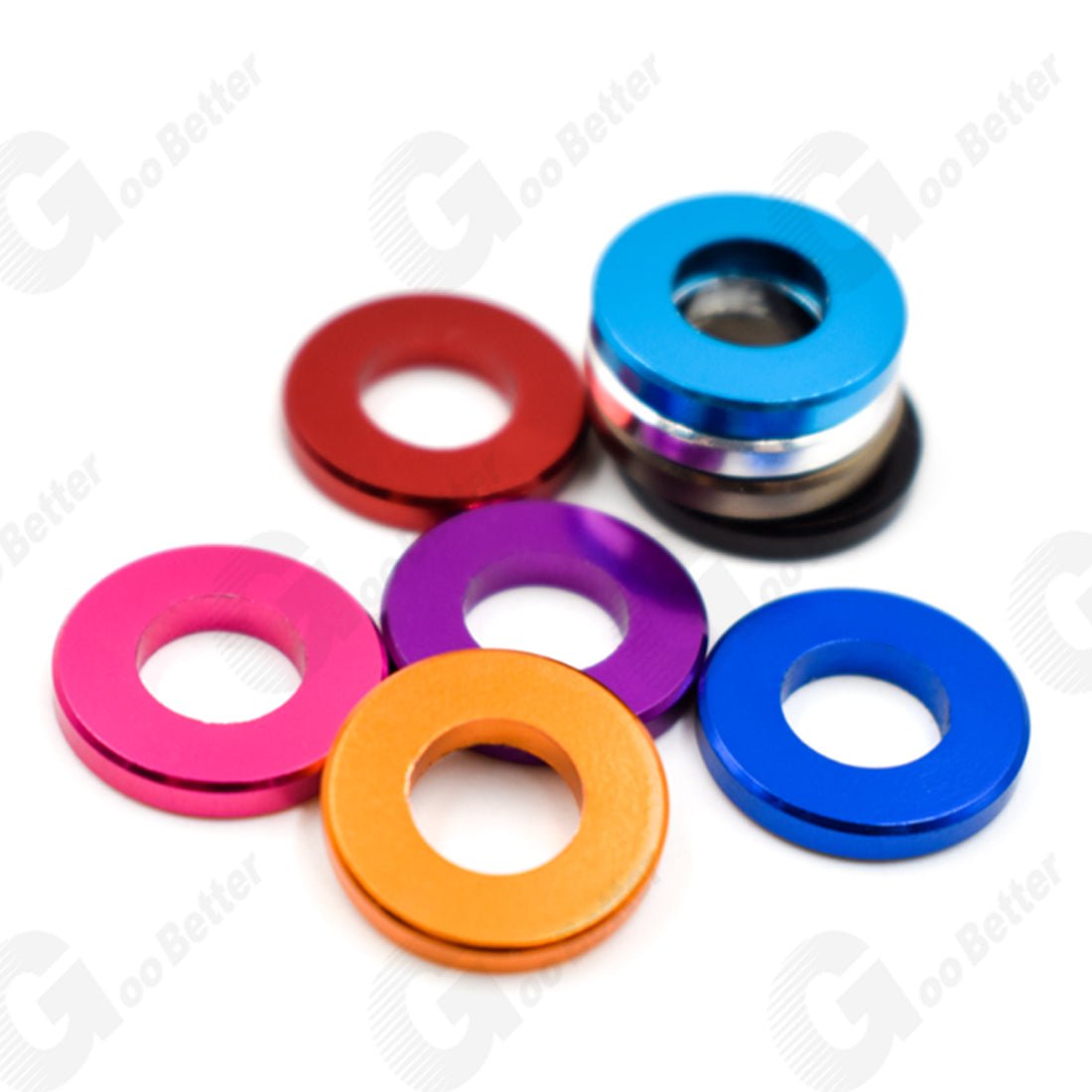Aluminium Anodised M6 M8 Metric Colourful Flat Washer Spacer Gasket - HomeDIYer
