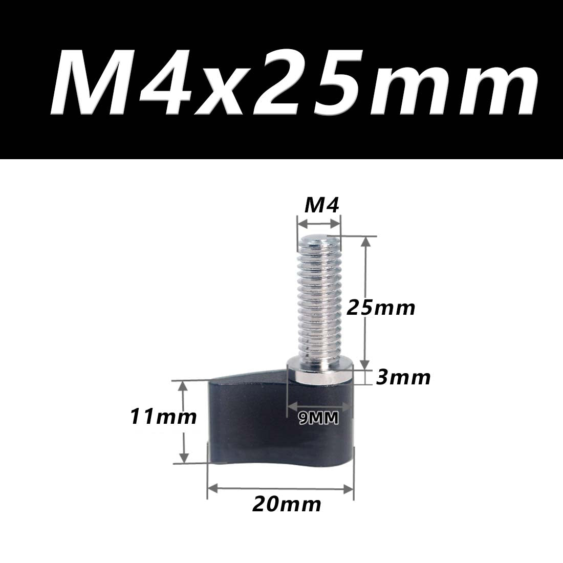 M4 M5 M6 Thumb Screws Hand Grip Bolt Knob for Adjustable Photographic Equipment - HomeDIYer