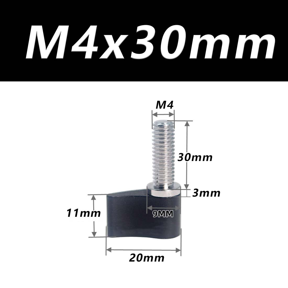 M4 M5 M6 Thumb Screws Hand Grip Bolt Knob for Adjustable Photographic Equipment - HomeDIYer