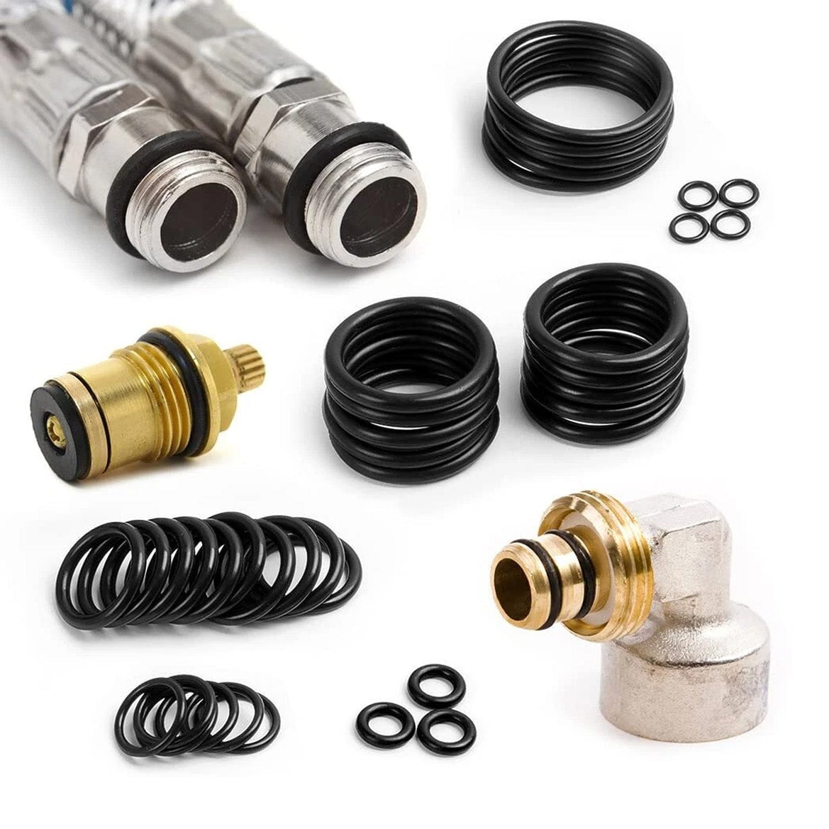 2/5PCS 1mm Cross Section O-Rings NBR Nitrile Rubber 4mm - 63mm OD Oil Resistant Seals