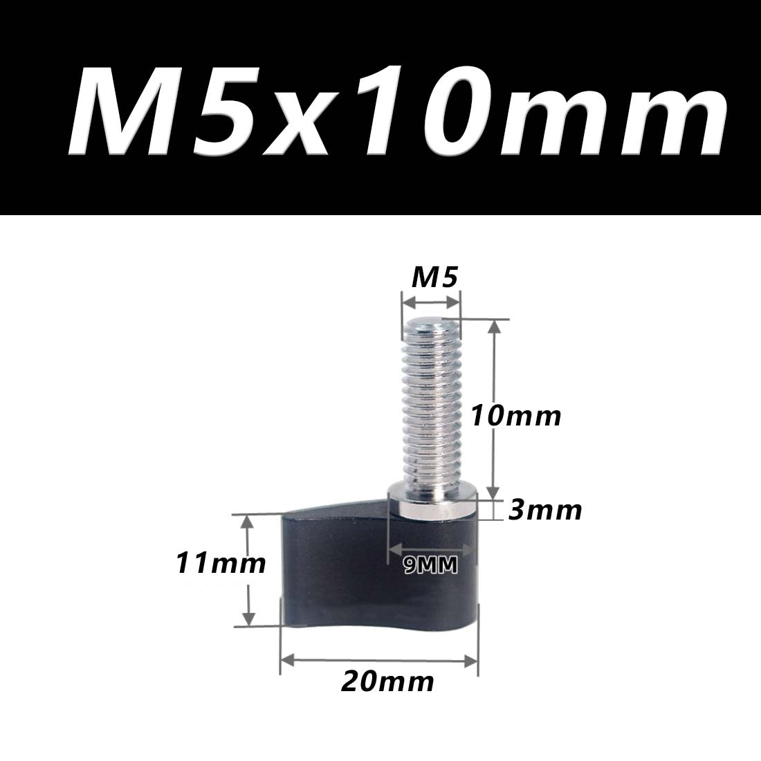 M4 M5 M6 Thumb Screws Hand Grip Bolt Knob for Adjustable Photographic Equipment - HomeDIYer