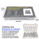 3/32'' - 5/32'' R-Shaped Cotter Pin Assortment Kit Zinc Plated Hair Pins - 150 Pcs