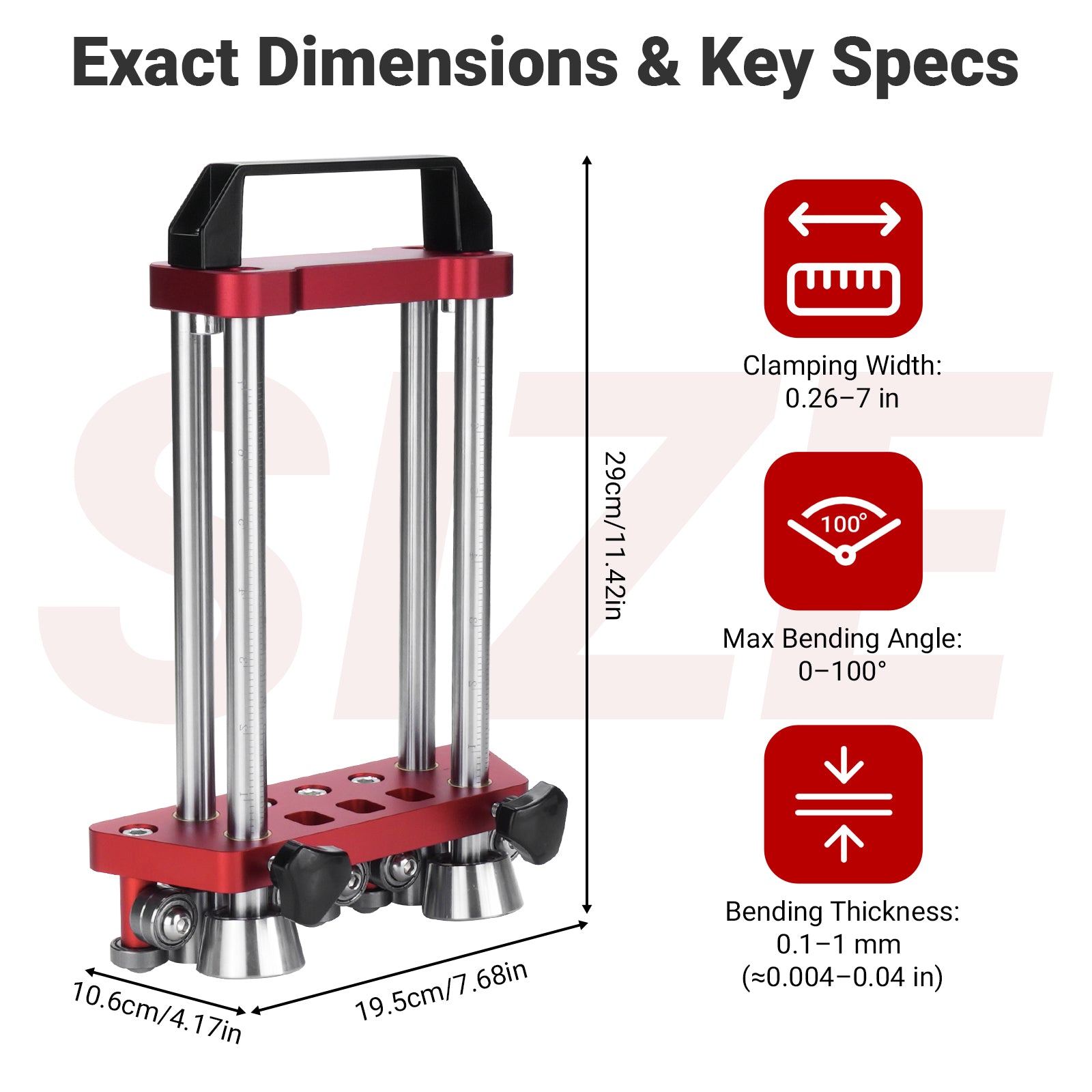 Sheet Metal Roller 2-Station Bender for 0.1–1mm Metal Sheets, 0–100° Adjustable