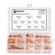 300Pcs Flat Ring Copper Sealing Washers Assortment Set M5 M6 M8 M10 M12 M14 M16